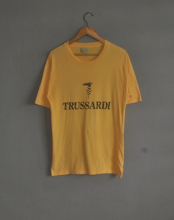 Vintage TRUSSARDI Maglie 1990s T Shirt Size Medium / 90s Paris - Etsy