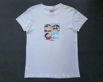 Rare Vintage Japanese Cartoon Crayon Shin Chan T-shirt 1990s - Etsy
