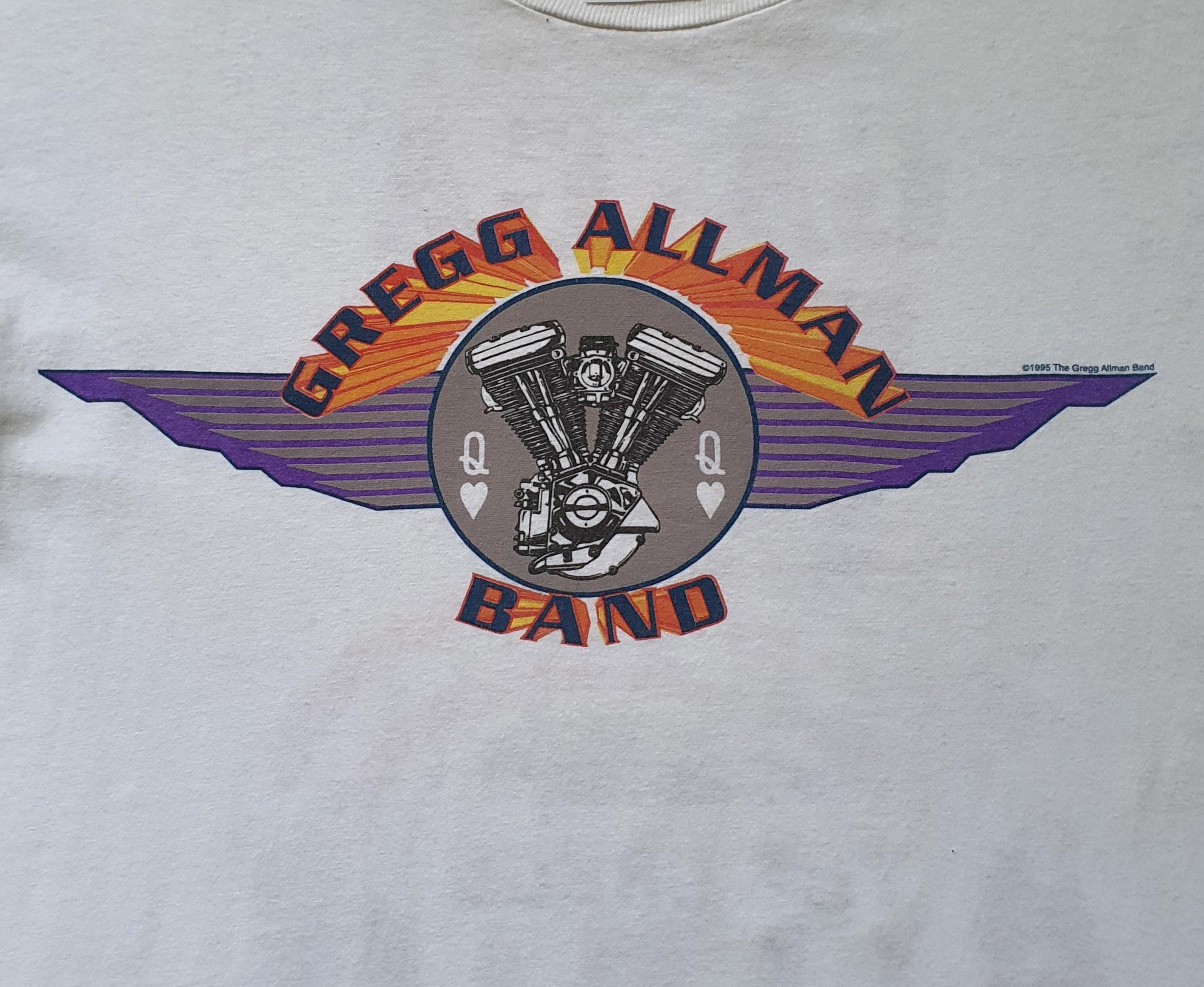 Vintage 1995 GREGG ALLMAN BAND Georgia Tour T Shirt Size M / 1990s