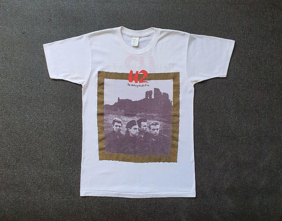 Vintage 1985 U2 World Tour T Shirt Size XS-S / Rare 1980s U2 the 