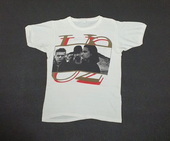 Vintage 1987 U2 UK on Tour T Shirt Size XS / Rare 1980s Bono Band