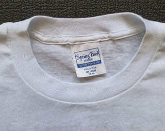 1988　ビリーブラッグ「ワーカーズプレイタイム」ゴー!ディスクツアーTシャツL Vintage 1988 BILLY BRAGG Workers Playtime America Tour T