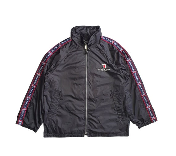 Vintage Karl Kani Kani Sport Polyester Windbreaker Jacket Size Medium 1990s Hip Hop Swag Hipster 90s Streetwear Side Tape Big Logo Jacket Etsy Ireland