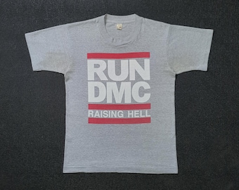 RUN DMC Raising Hell Black Tee　ラップTシャツ Amazon.com: RUN DMC Raising Hell Cover T-Shirt : Clothing