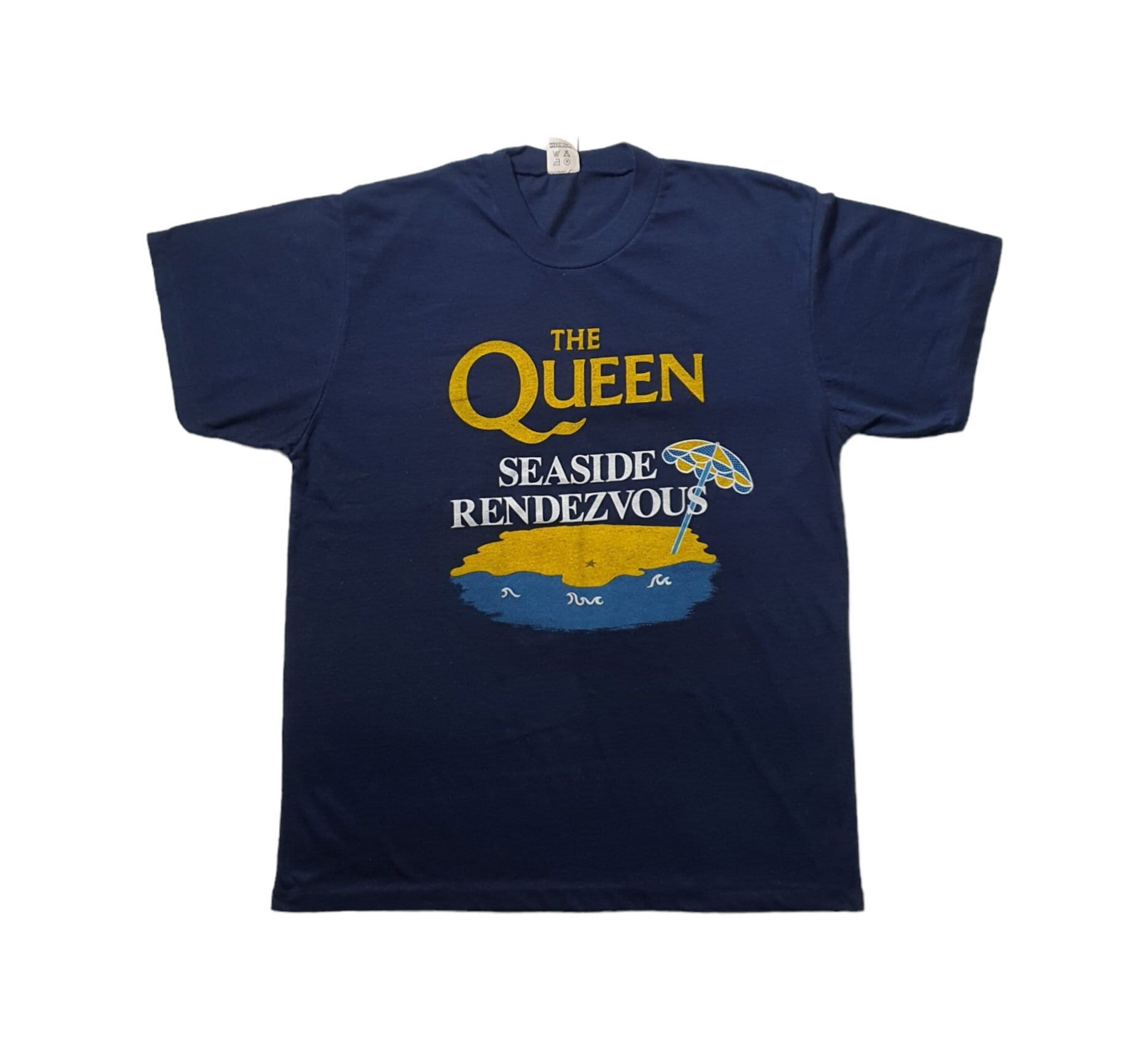 Ameri VINTAGE - ameri vintage  QUEEN TOUR´80 WHT TEE Vintage 90s American Thunder Elisa Unicorn Lightning Mens T