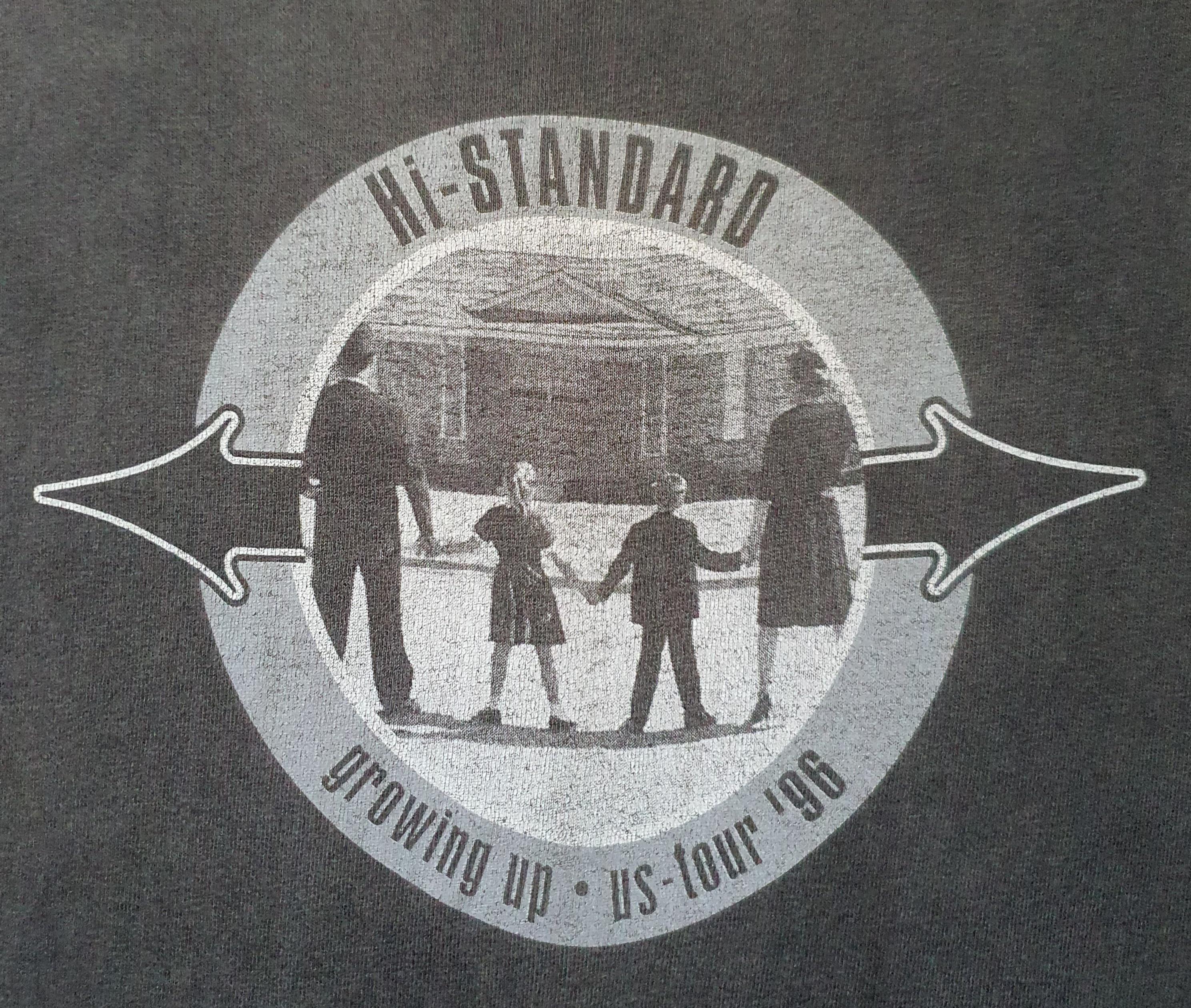 HI STANDARD Tシャツ growing up US-four '96 Vintage 1996 Hi-standard Growing up US Tour T Shirt Size XL
