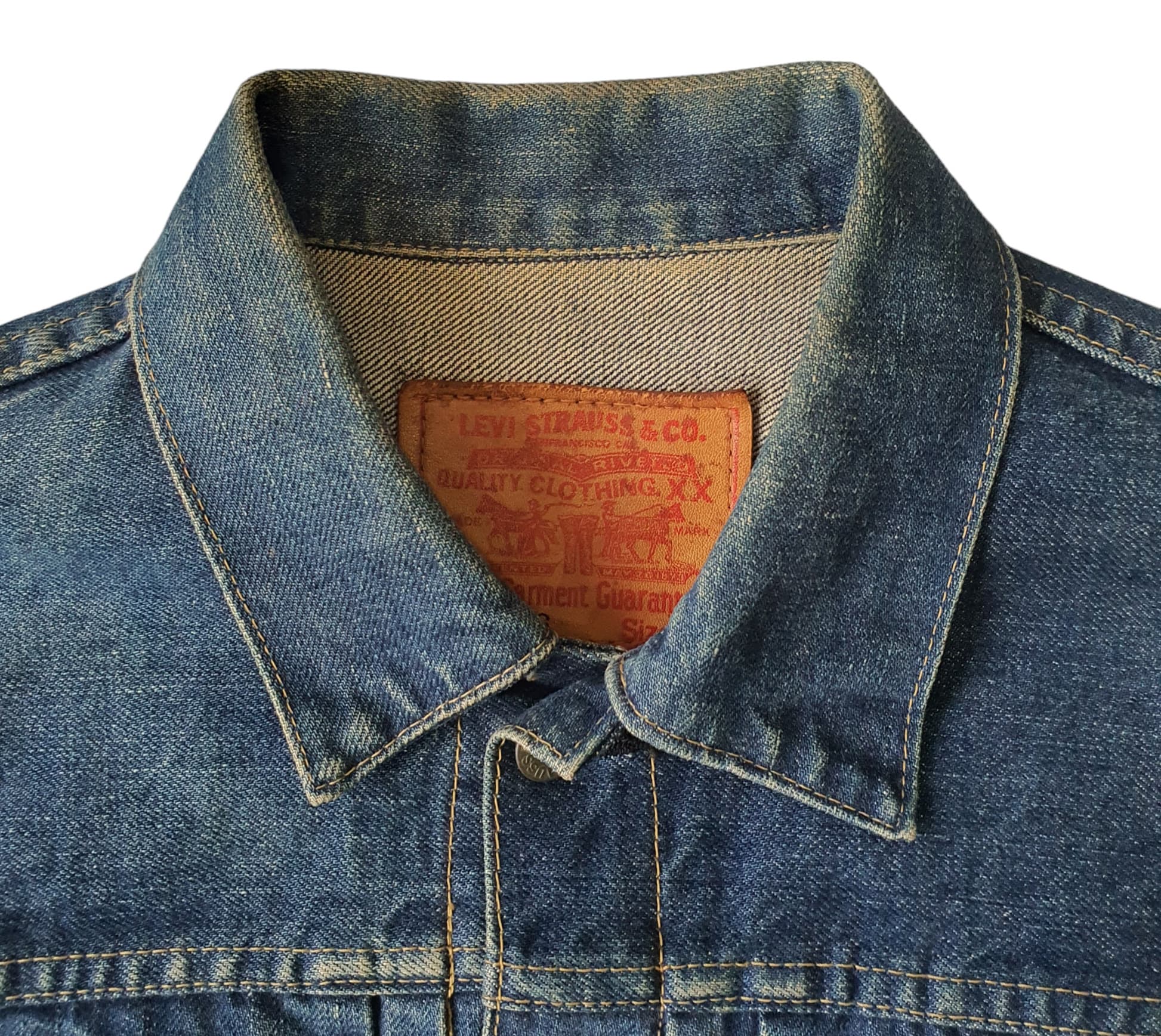 Vintage LEVI'S Type 1 Big E Denim Trucker Jacket Size 38/ M Vintage LEVI'S Type 1 Big E Denim Trucker Jacket Size 38/ M