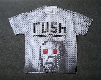 1990s RUSH Roll the Bones Tee - Etsy