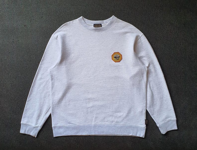 Rare PENDLETON Yellowstone National Park sweatshirt size Large / pullover / Classic American style Bison Crewneck image 1
