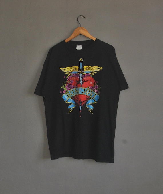 【ビンテージ】BON JOVI 1989 Tシャツ Lサイズ Vintage 1989 Bon Jovi Tee – Electric West