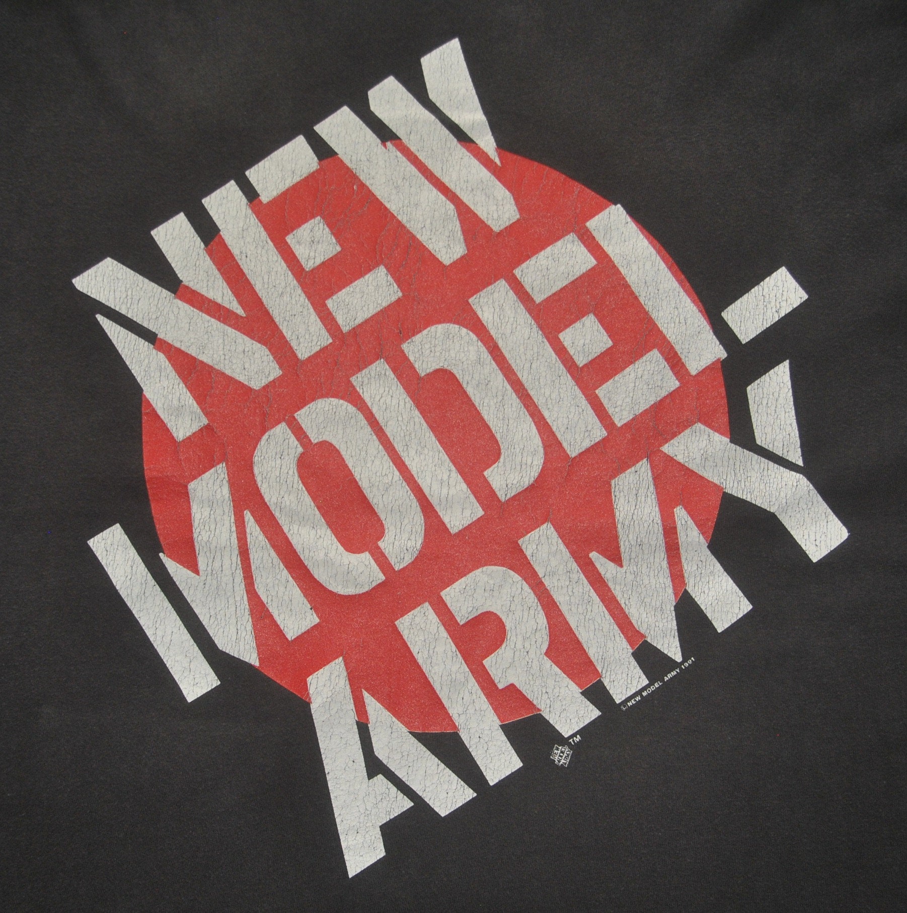 Vintage 1991 New Model Army Tour T Shirt Size X-large