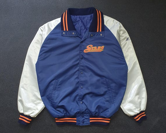 Vintage 80s Stars Japan Baseball Jacket Size XL / 1980s Daiei 
