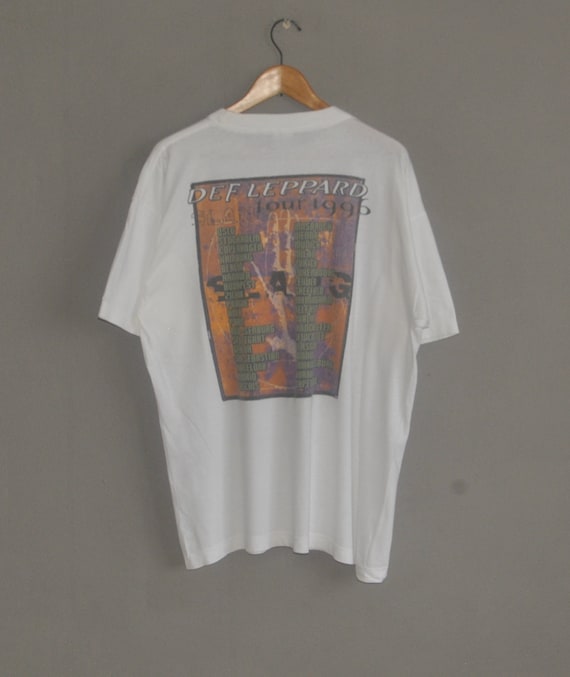 Vintage 1996 DEF LEPPARD Slang European Tour T Shirt Size X-large 