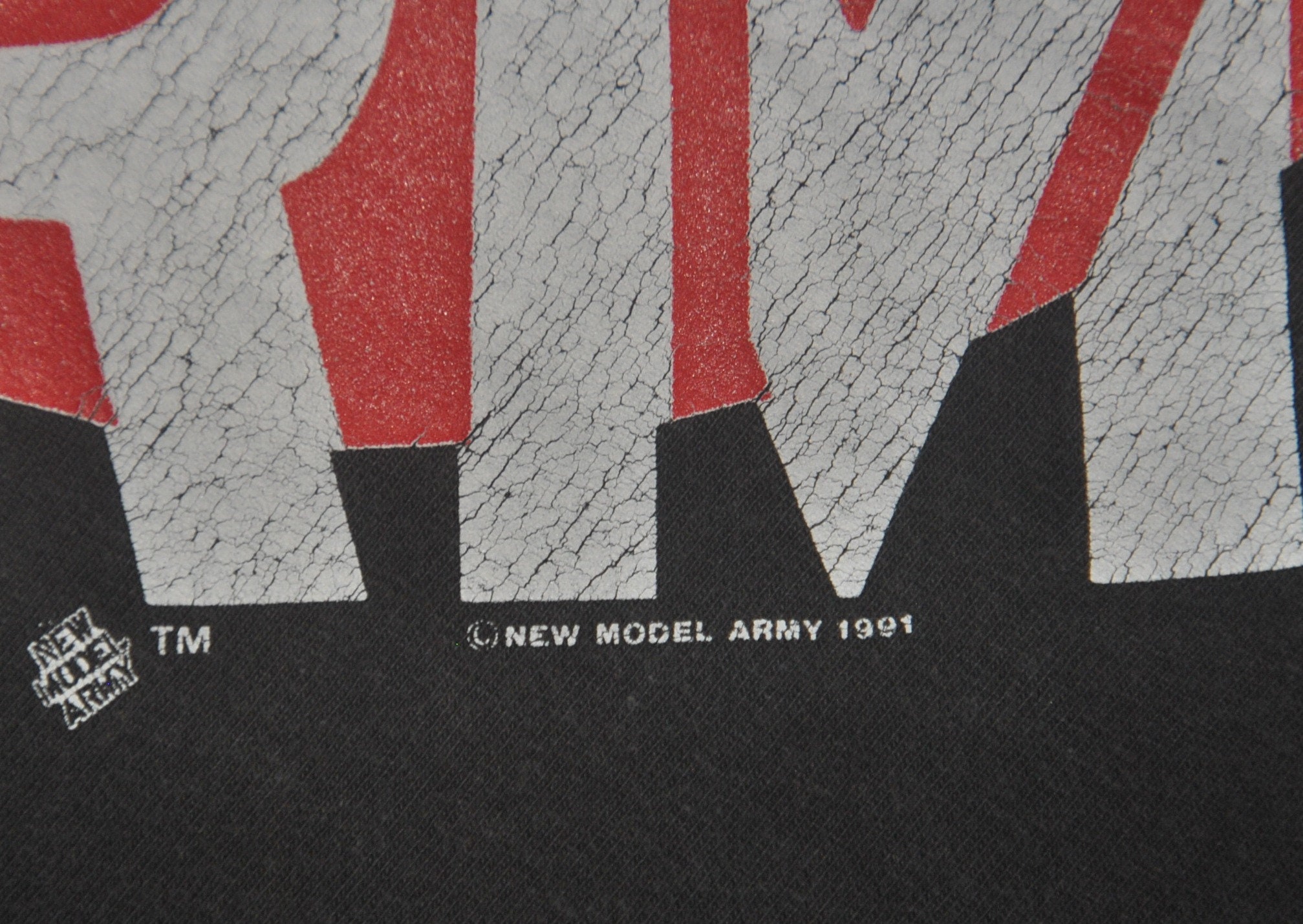 Vintage 1991 New Model Army Tour T Shirt Size X-large