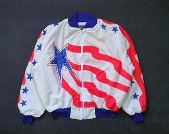 Vintage ELLESSE Bad Bats 1990s Ski Windbreaker Jacket Size L-XL