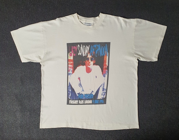 Vintage 1996 PAUL WELLER Lazy Sunday Afternoon UK Tour T shirt size X-Large / Rare 90s The Jam Mods Revival Rock Britpop Punk The Who tee