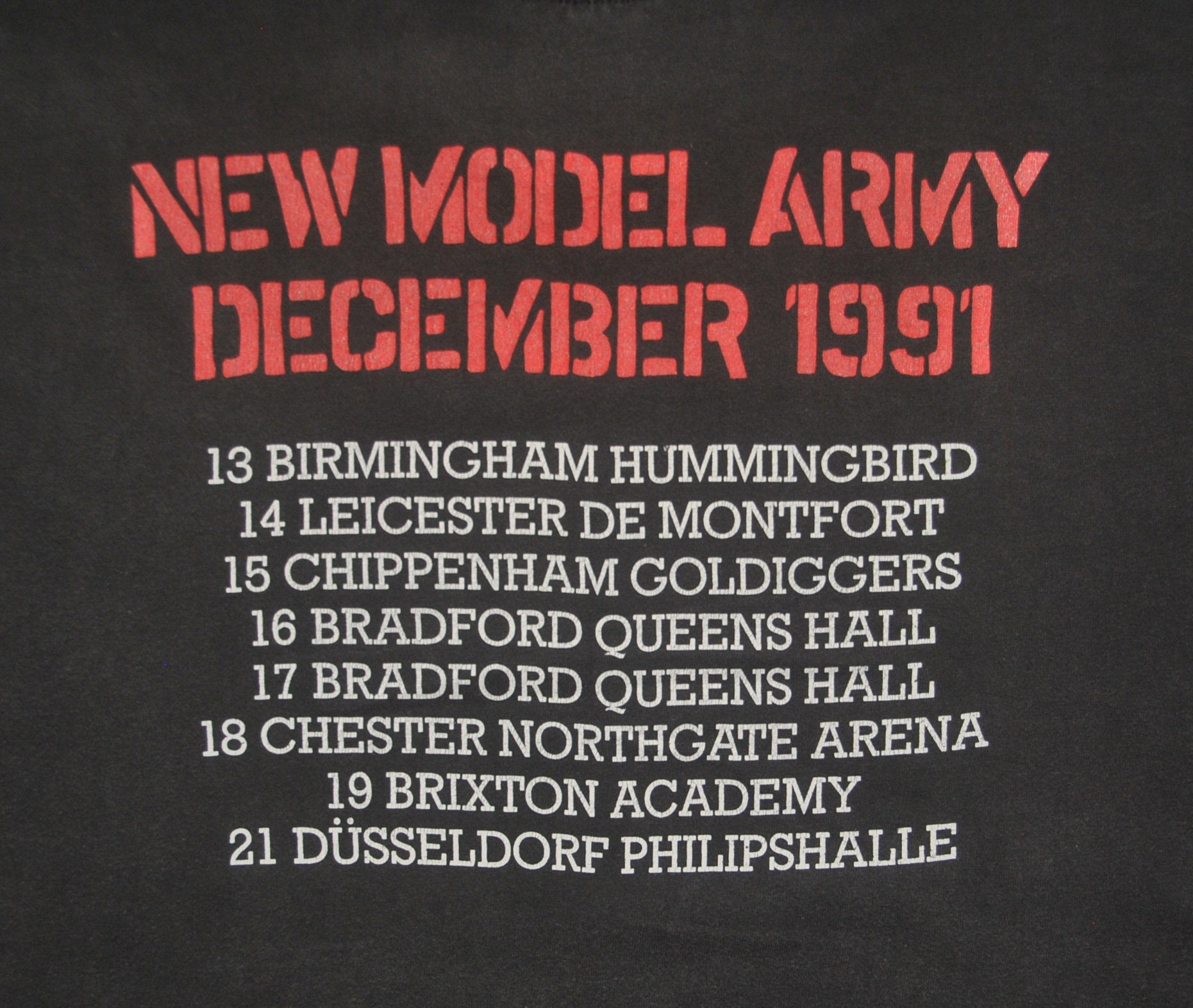 80'S ? ヴィンテージ NEW MODEL ARMY Tシャツ VINTAGE 80's NEW MODEL ARMY PUNK ROCK TOUR CONCERT PROMO T