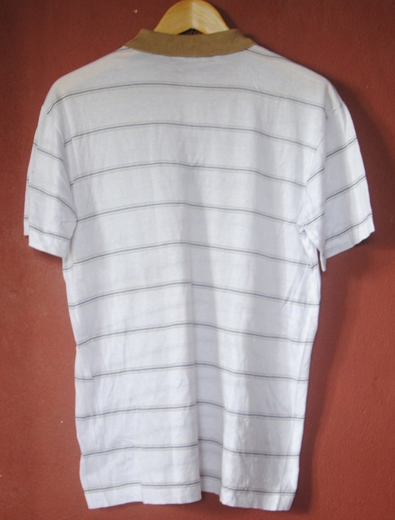 Vintage 90’ LONGCHAMP PARIS Made In Italy Polo Tee Shirt Top Long Sleeve