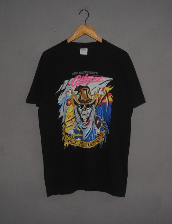 Vintage CATHOUSE Riki Rachtman's 1992 Wild West T… - image 1