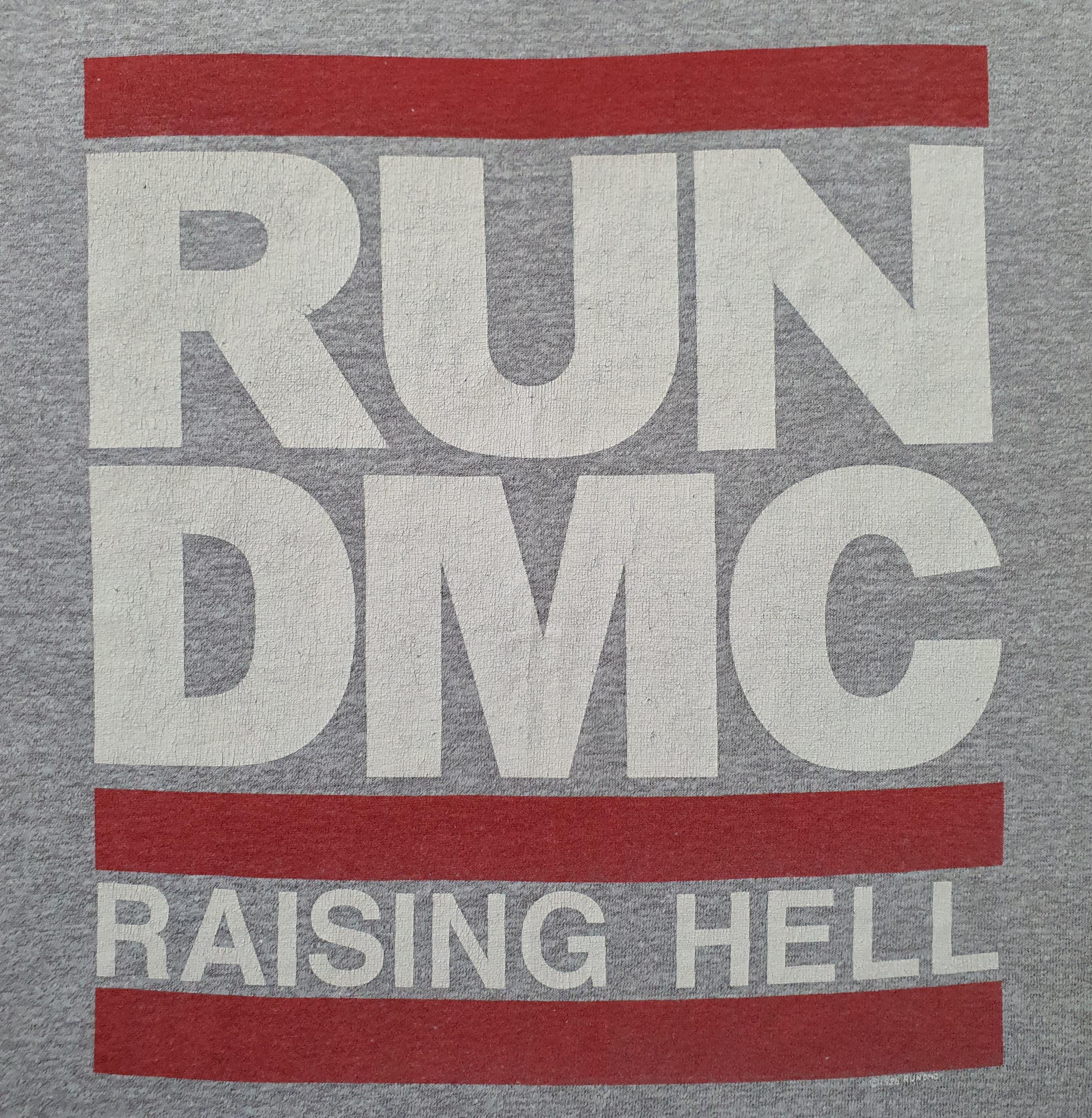 ヴィンテージ 1986 RUN DMC Raising Hell ツアー Tシャツ サイズ XS-S