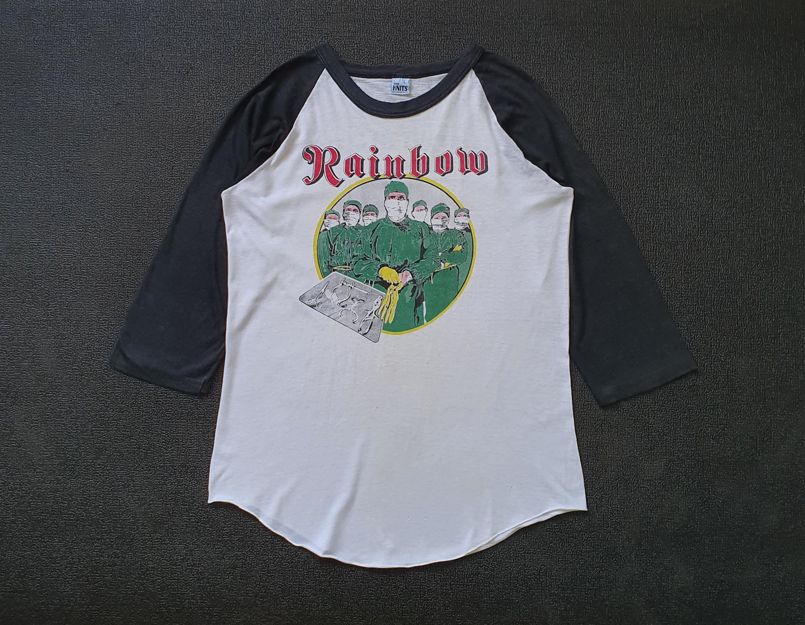 BUNNY BRAND Men's Concert World Tour Raglan T-Shirt - Soft Cotton, Gray, Large