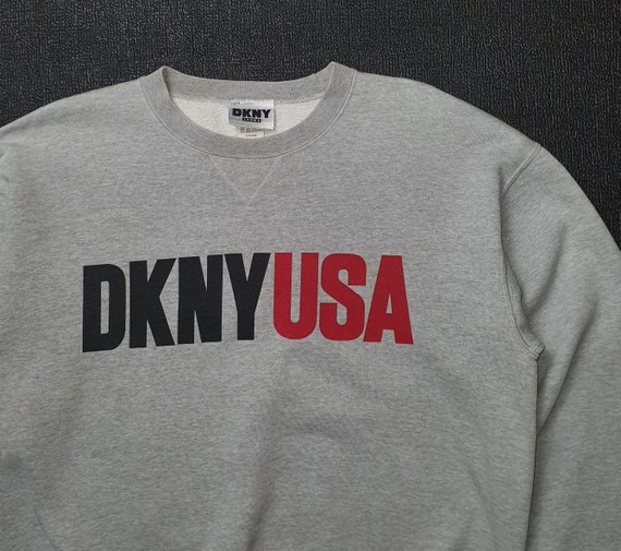 Vintage DKNY Jeans USA 1990s Sweatshirt size L / … - image 3