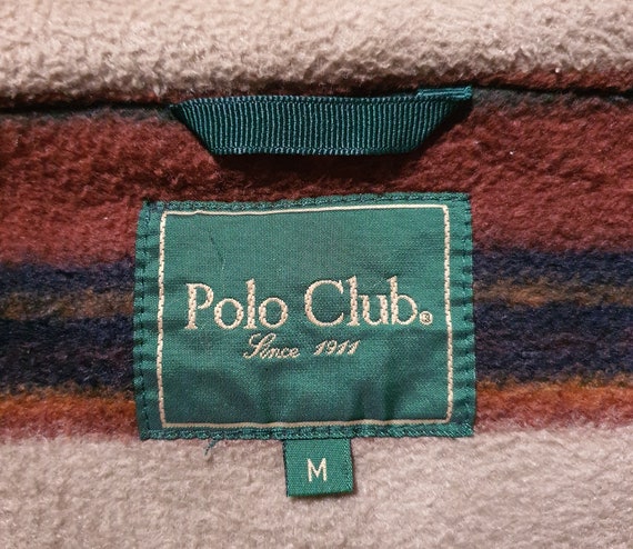 Vintage 90s Polo Club Fleece Zipper Sweater Size … - image 6