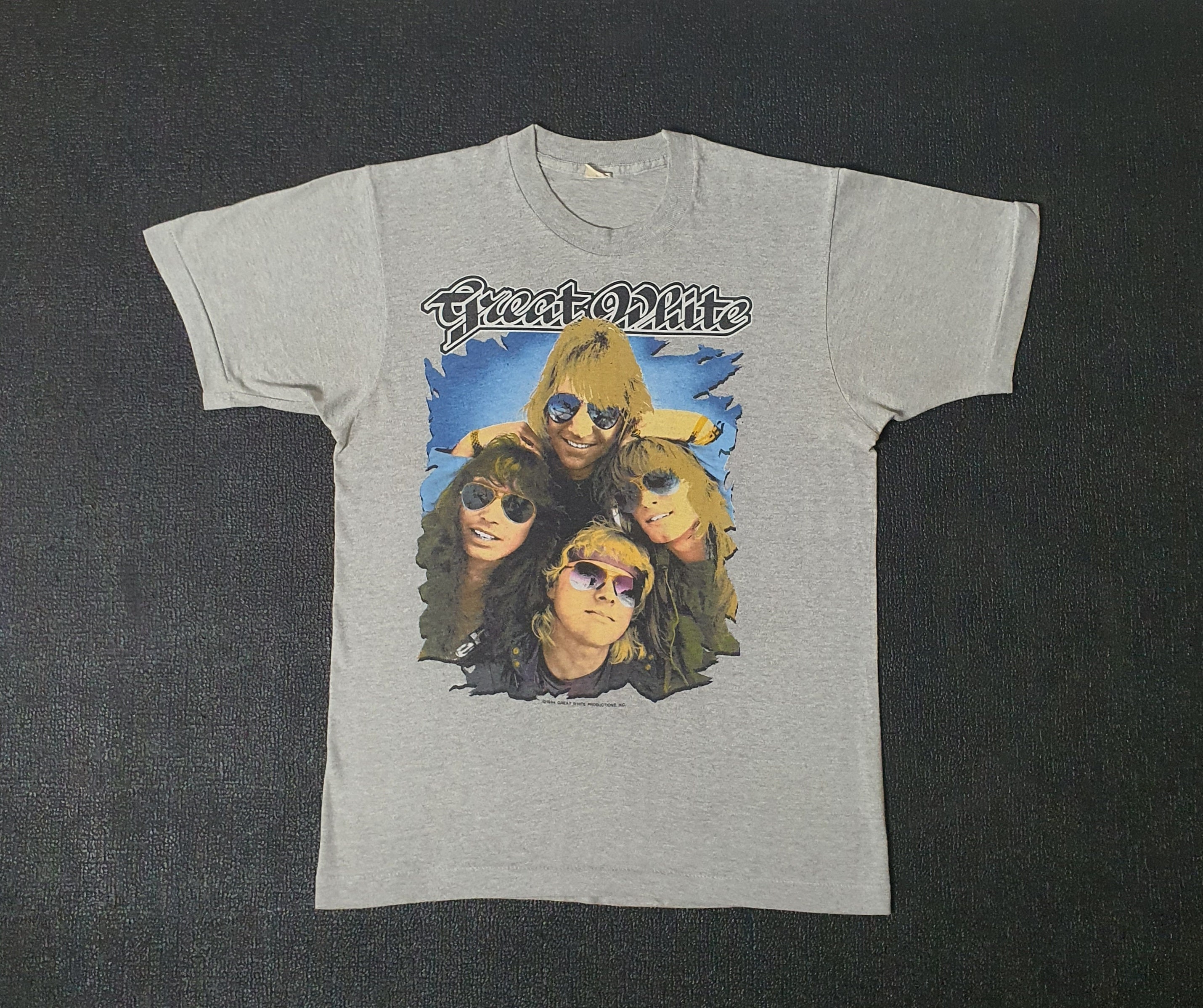 Discover Vintage 1984 Great White Stick It Tour Concert T-shirt