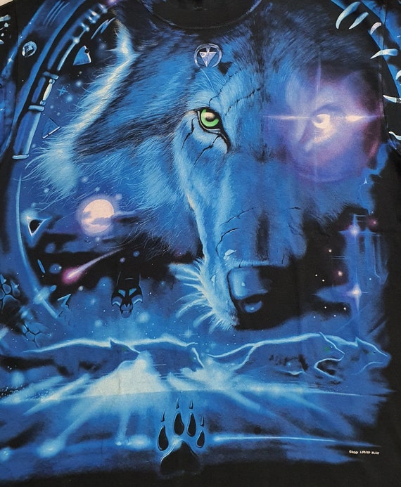 Vintage 2001 LIQUID BLUE Great Wolf Lodge T Shirt Size XL / 00s