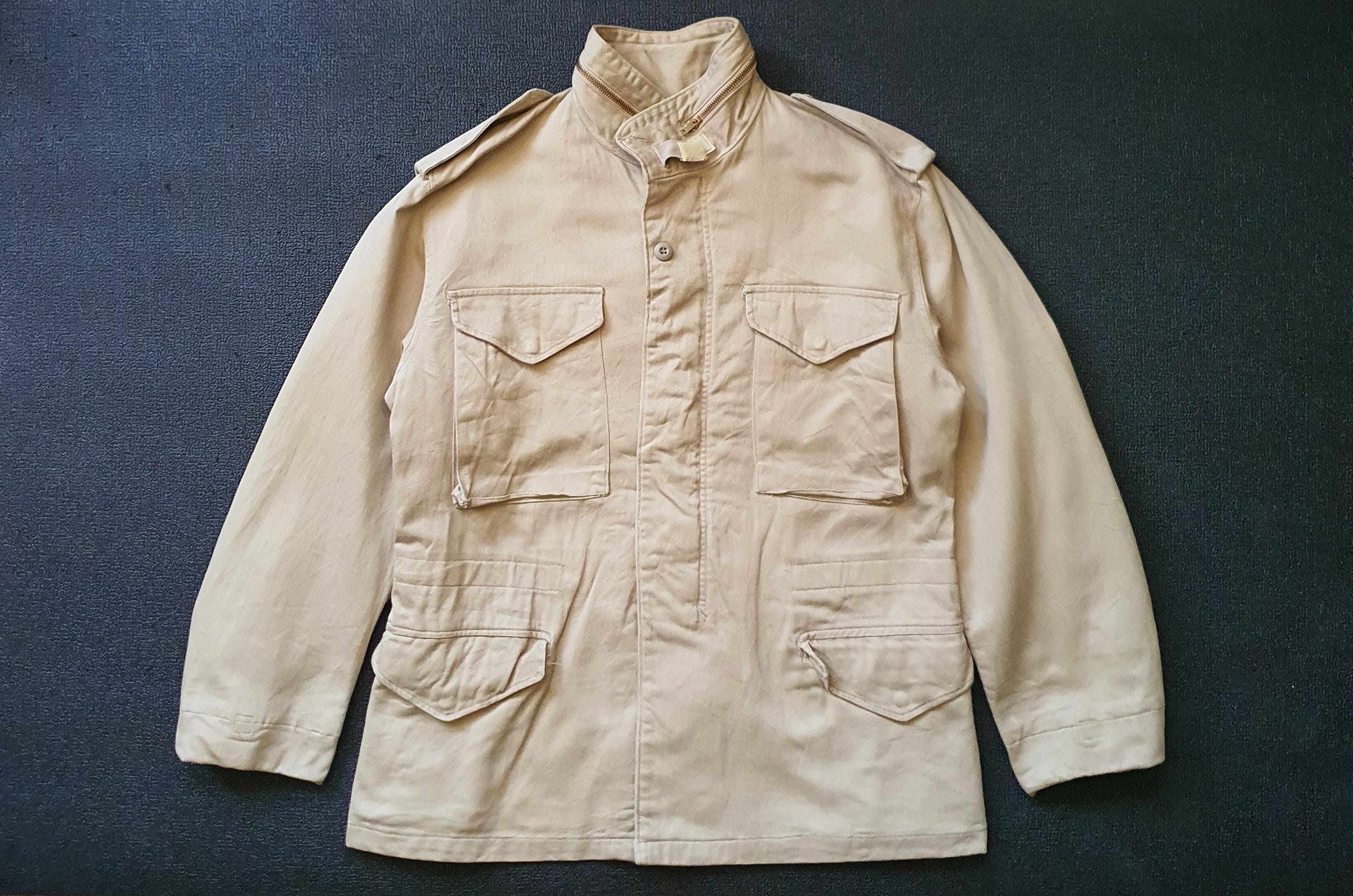 80s Khaki Jacket - Etsy