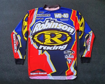 ヴィンテージ 90年代 トール モトクロス ジャージ ロング ラグラン