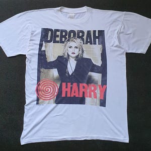 Vintage 1989 DEBORAH HARRY Def Dumb & Blondie Promo T shirt size Large-XL / 90s Punk Rock New Wave Debbie Harry Blondie Band Tee Shirt