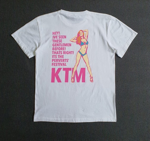 Vintage KTM 1990s Japansese Brand T Shirt Size Medium