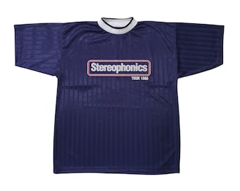 Vintage 1998 STEREOPHONICS Tour Jersey T shirt size Large Rare 90s UK Welsh Alternative Rock Indie Britpop Concert 1990 Kelly Jones tee