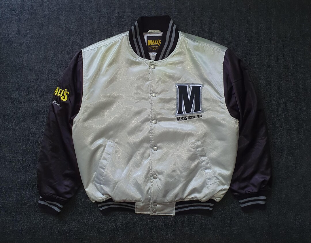 Vintage MALTS BEER Suntory Baseball Team 1990s Jacket Size Medium