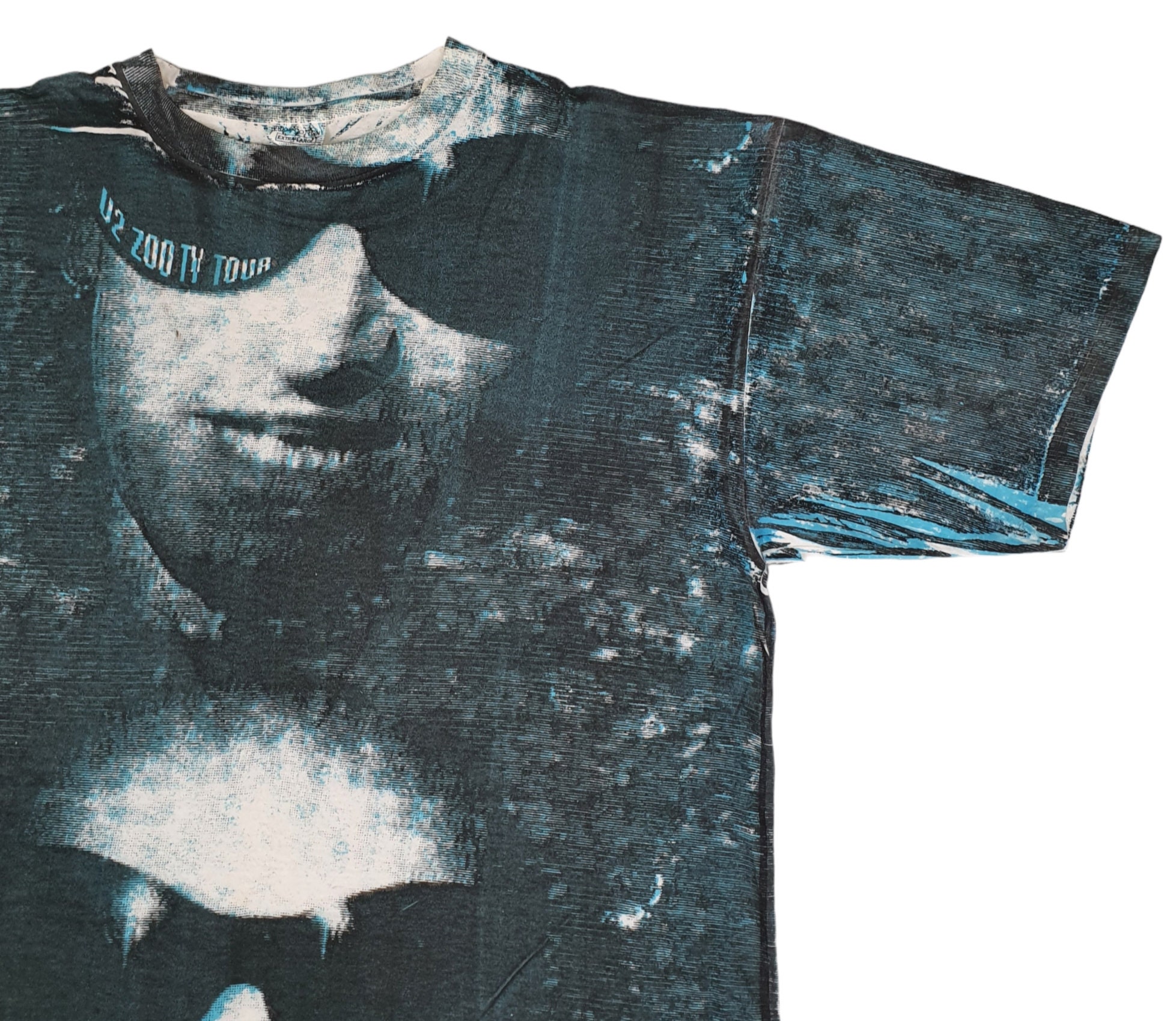 Vintage U2 Zoo TV Tour T Shirt Size Large- XL / 1990s All Vintage U2 Zoo TV Tour T Shirt Size Large- XL / 1990s All
