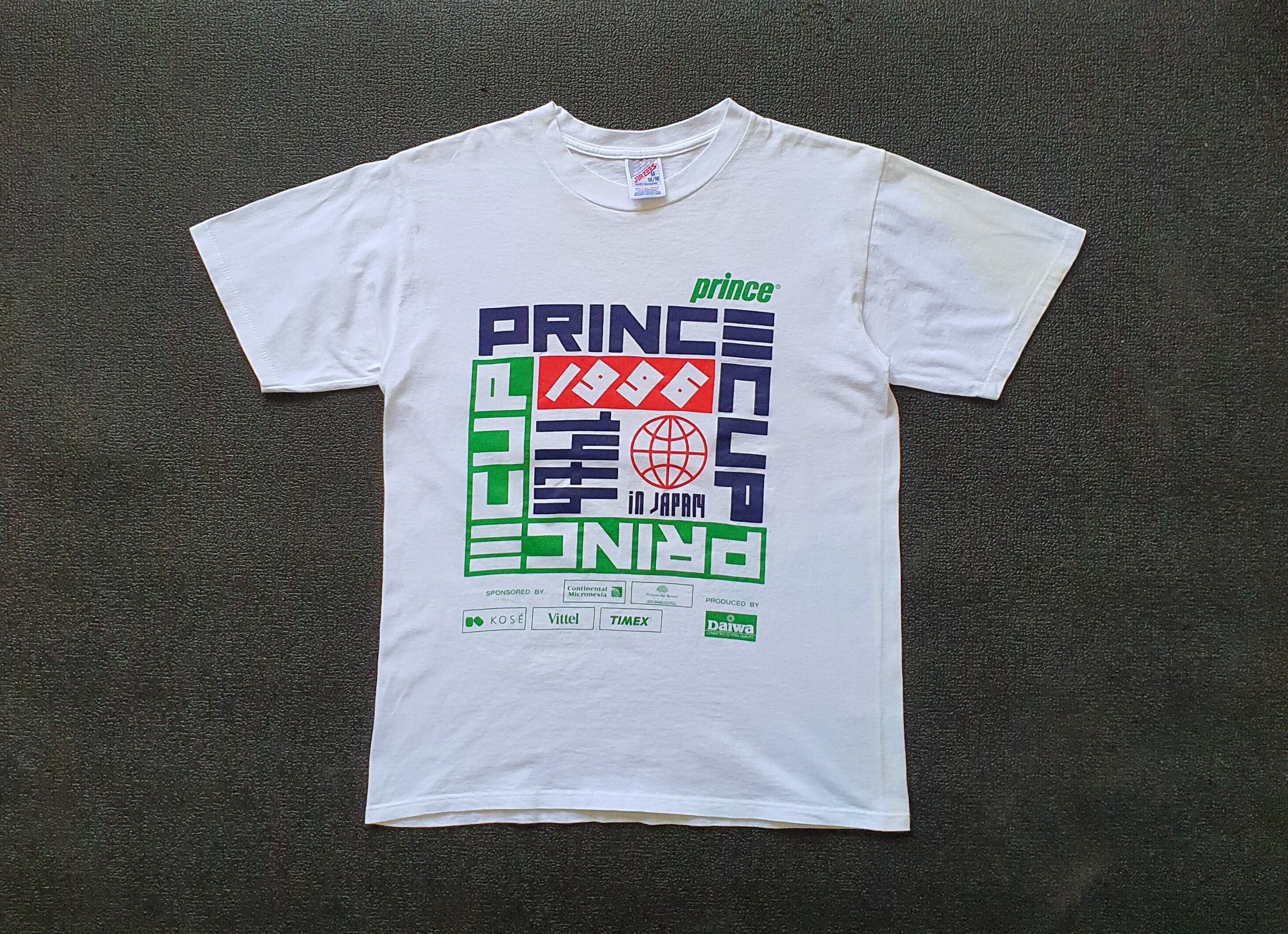 Vintage 1996 PRINCE CUP Tennis Japan Tournament T Shirt size S-M 