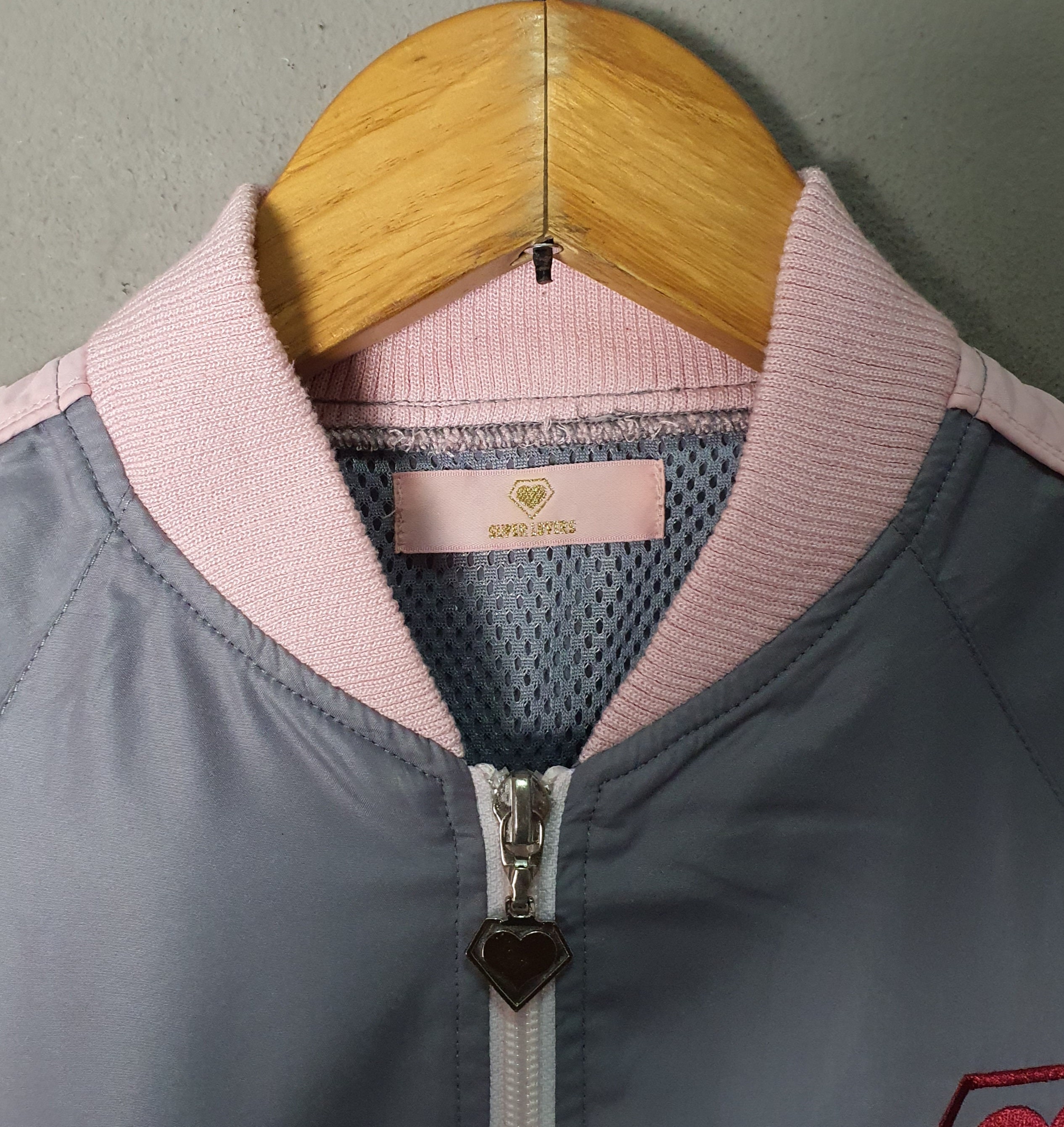 Women Vintage SUPER LOVERS Lovers Rock Windbreaker Jacket