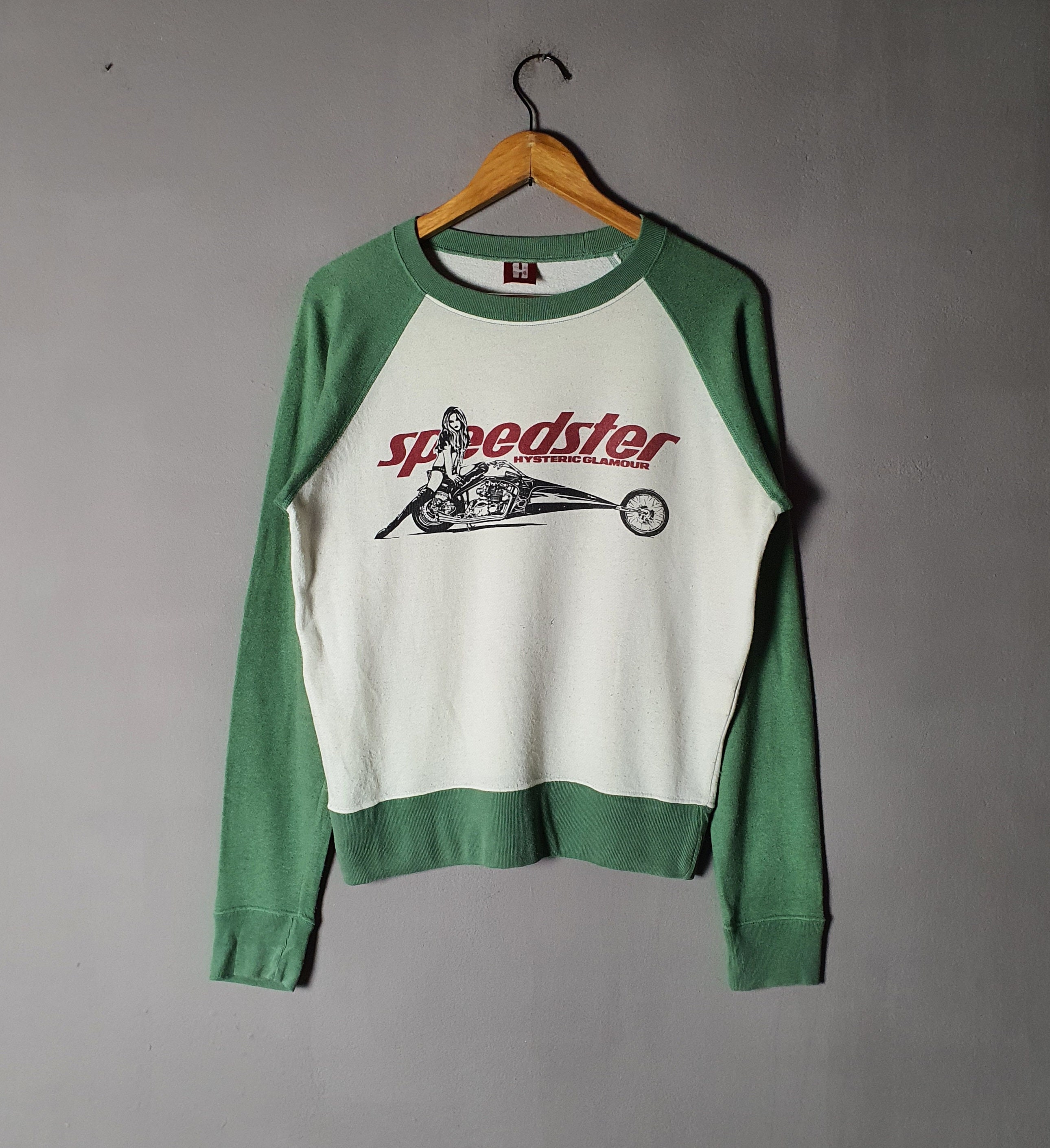 Ladies Vintage HYSTERIC GLAMOUR Speedster Swestshirt Free size / S-M /  Japanese streetwear Harajuku Grunge Punk sweater / pullover