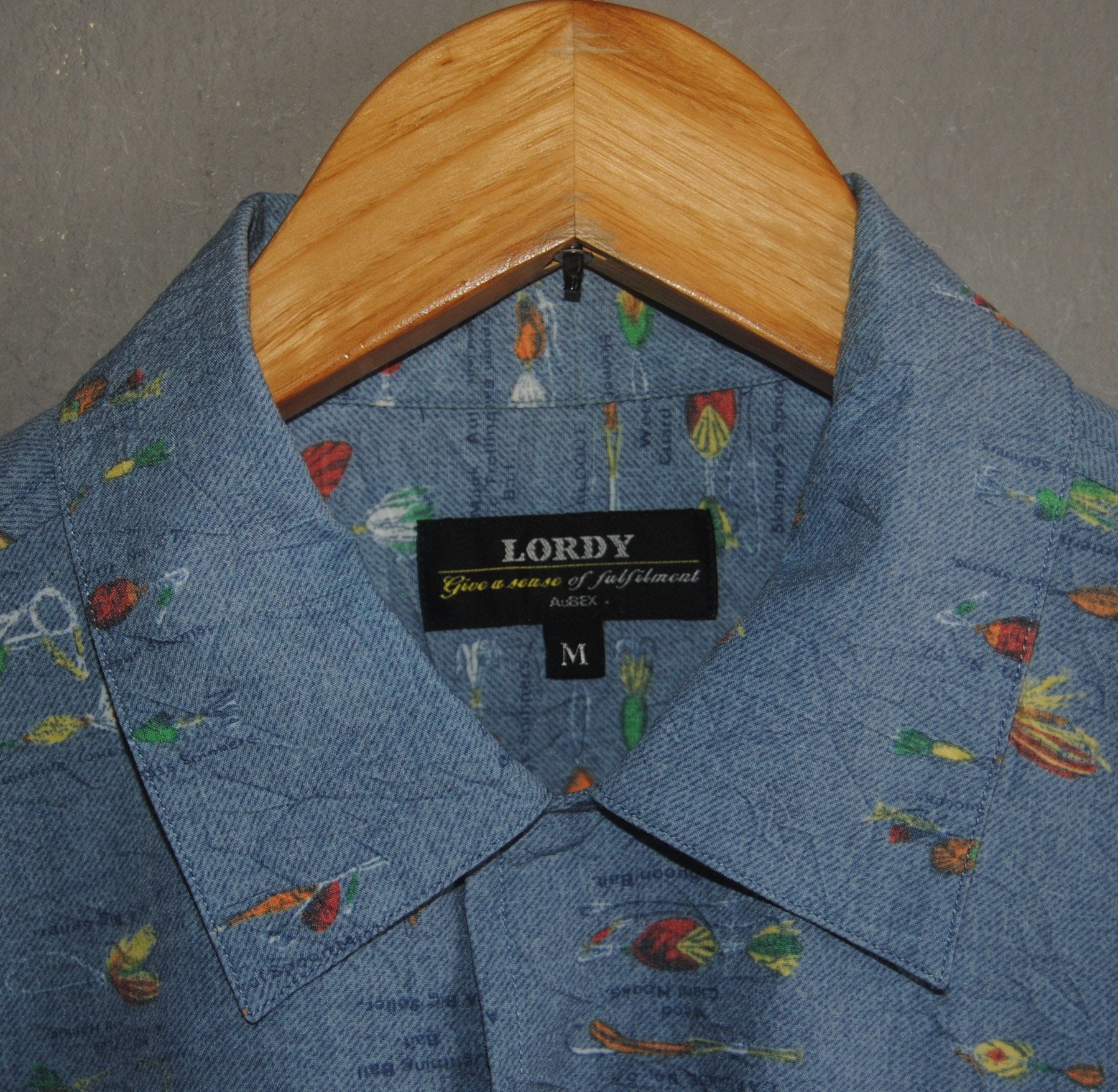 ヴィンテージ LORDY AuBEX フライフィッシング ボタンアップ
