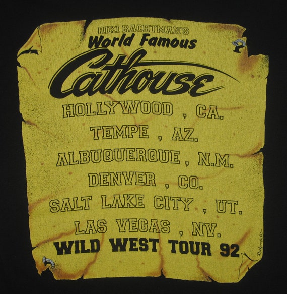 Vintage CATHOUSE Riki Rachtman's 1992 Wild West T… - image 5