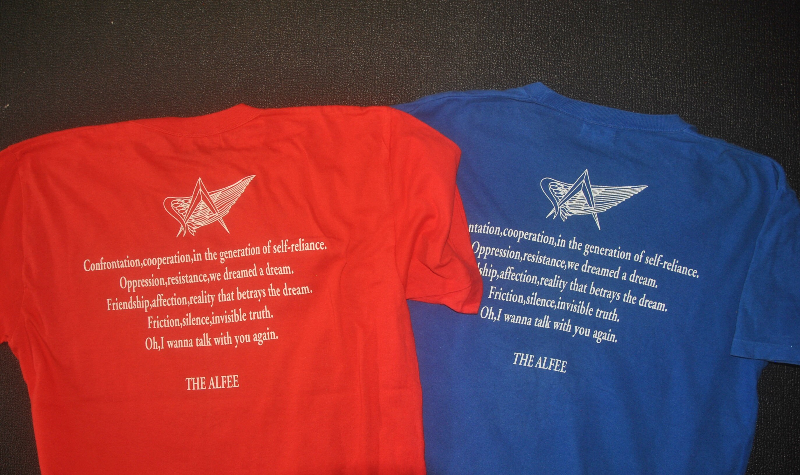 Vintage THE ALFEE 1995 Red & Blue Phantom Eve Concert Tour