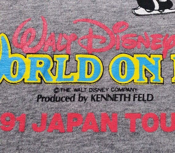 Vintage 1991 Disney World on Ice Japan Tour T shi… - image 5