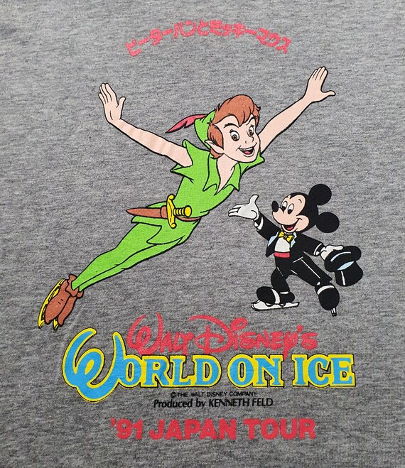 Vintage 1991 Disney World on Ice Japan Tour T shi… - image 4