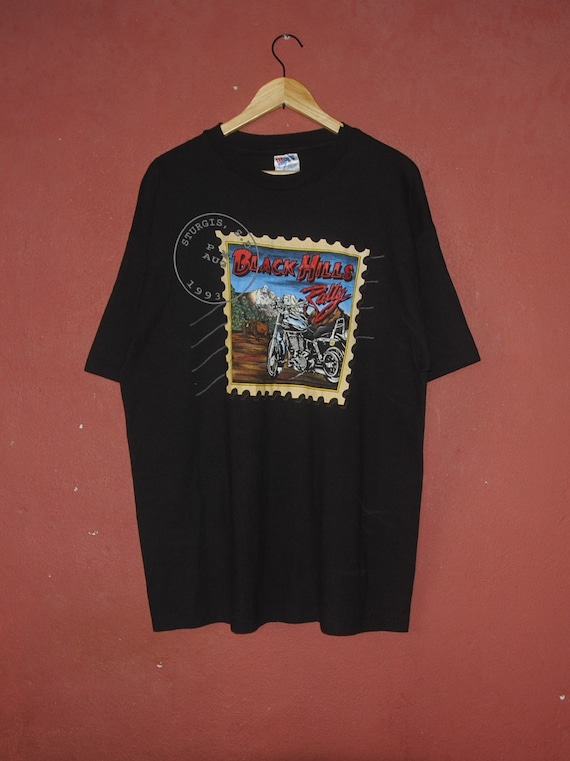 STURGIS BLACK HILLS RALLY バイカー Tシャツ L Vintage 1993 STURGIS Black Hills Rally T Shirt Size X-large