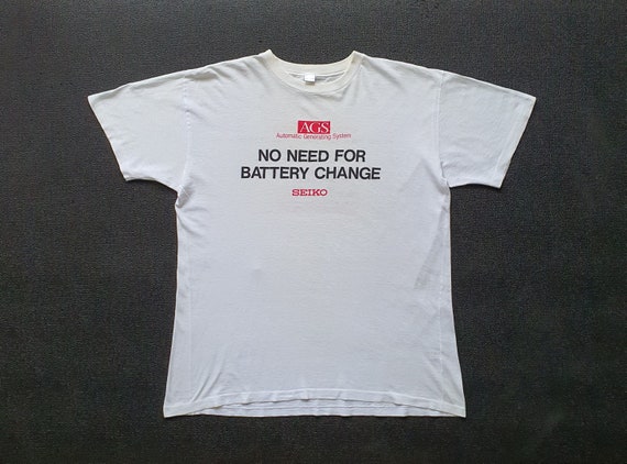 Vintage SEIKO WATCH AGS automatisch genererend systeem jaren 80 promo T shirt groot jaren 80 Japan duiker polshorloge reclame promo T shirts Etsy Nederland