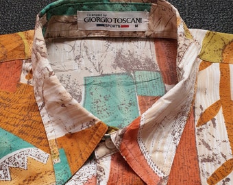 Camisa de manga larga con botones GIORGIO TOSCANI vintage de los