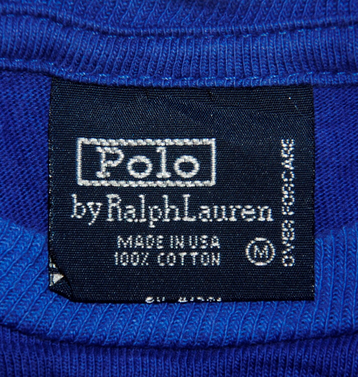 Vintage POLO Ralph Lauren Spell Out T Shirt Size Medium