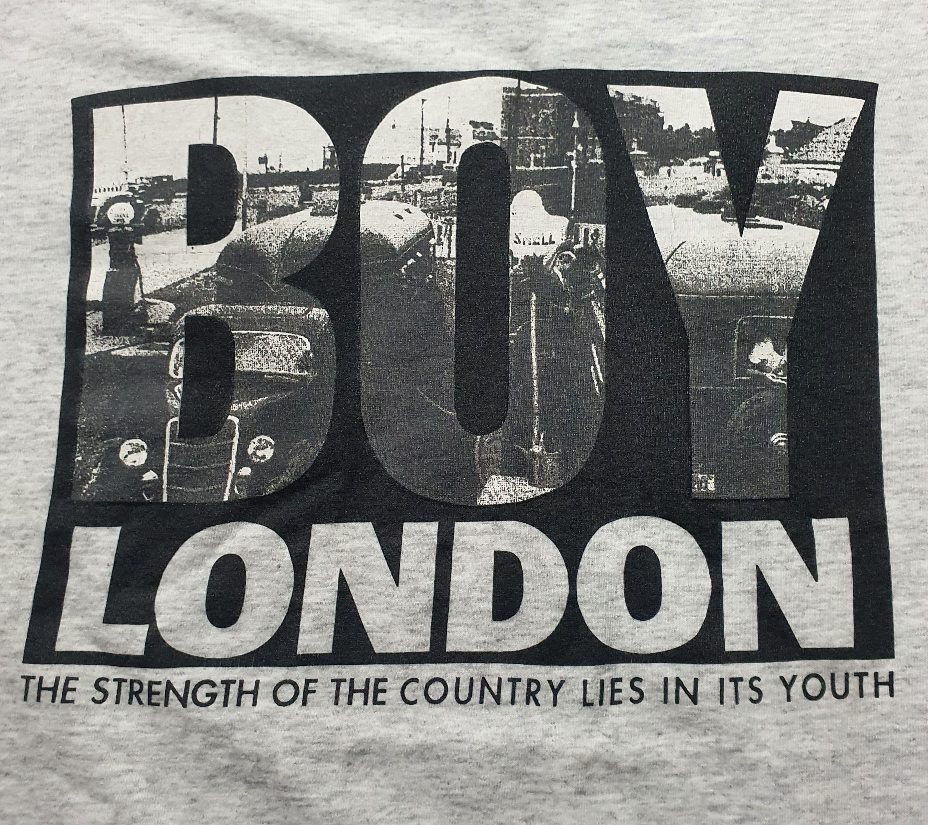 BOY LONDON ブラック Tシャツ 1992年製　90s バンドT Vintage BOY LONDON 90s T Shirt Size Large / 1990s UK Streetwear
