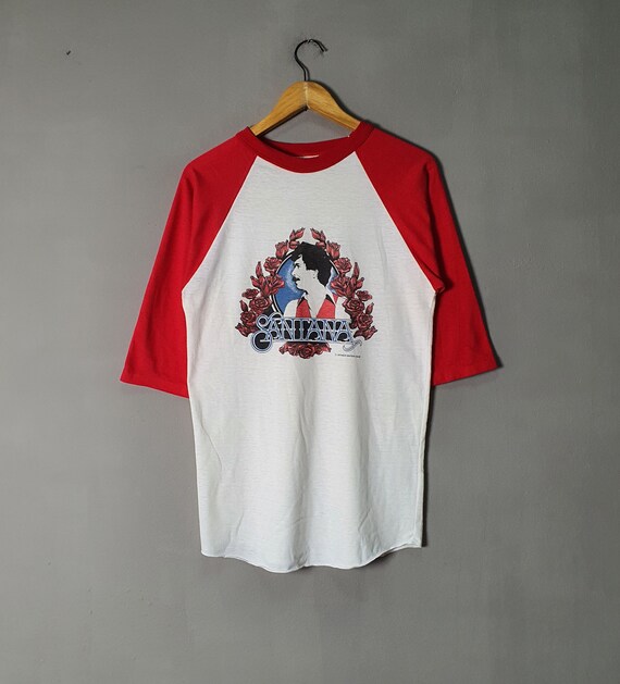 Rare Vintage 70s 1979 Santana Band Tour T Shirt Size S